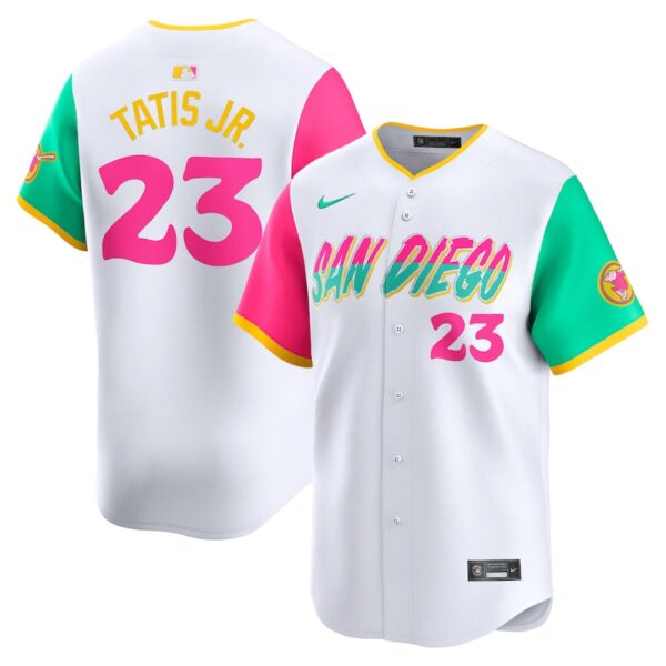 Fernando Tatis Jr. San Diego Padres Nike City Connect Limited Player Jersey - White photo 1 Jersey4u