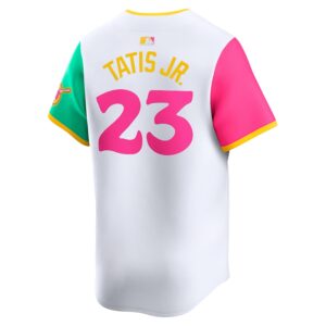 Fernando Tatis Jr. San Diego Padres Nike City Connect Limited Player Jersey - White photo 3 Jersey4u