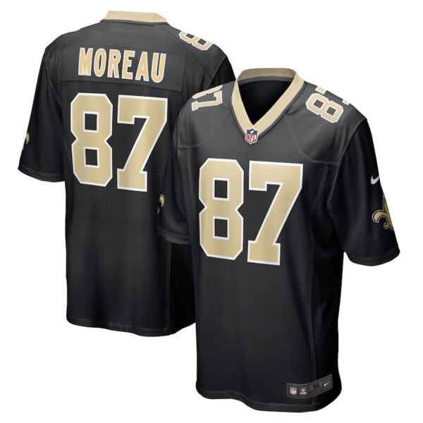Foster Moreau New Orleans Saints Nike Team Game Jersey -  Black photo 1 Jersey4u