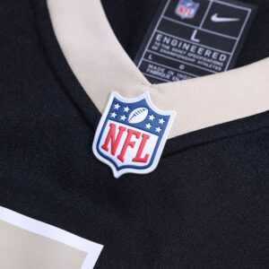 Foster Moreau New Orleans Saints Nike Team Game Jersey -  Black photo 4 Jersey4u