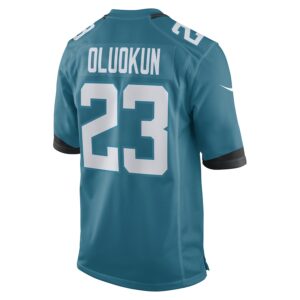 Foyesade Oluokun Jacksonville Jaguars Nike Game Player Jersey - Teal photo 3 Jersey4u