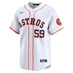 Framber Valdez Houston Astros Nike Home Limited Player Jersey - White photo 2 Jersey4u