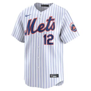 Francisco Lindor New York Mets Nike Home Limited Player Jersey - White photo 2 Jersey4u