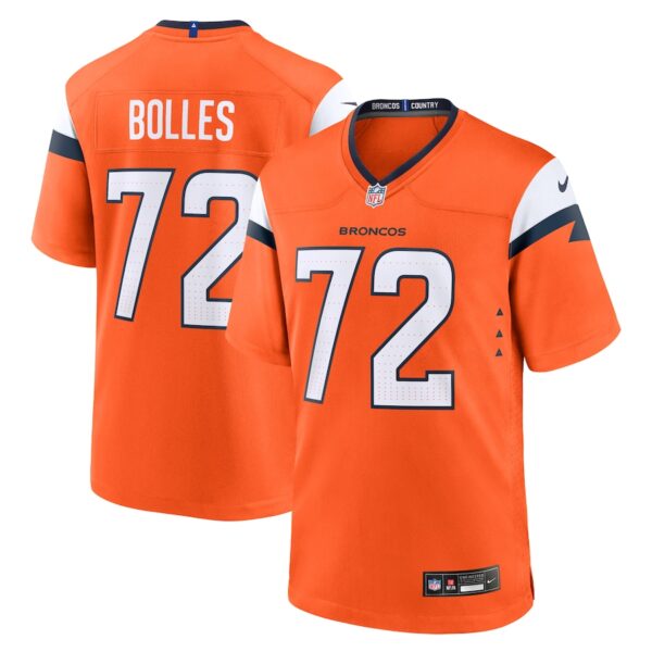 Garett Bolles Denver Broncos Nike Team Game Jersey -  Orange photo 1 Jersey4u