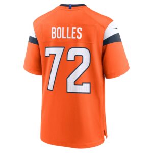 Garett Bolles Denver Broncos Nike Team Game Jersey -  Orange photo 3 Jersey4u