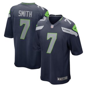 Geno Smith Seattle Seahawks Nike Game Jersey - College Navy photo 1 Jersey4u