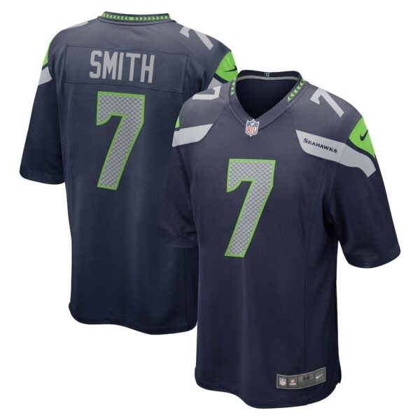 Geno Smith Seattle Seahawks Nike Game Jersey - College Navy photo 1 Jersey4u