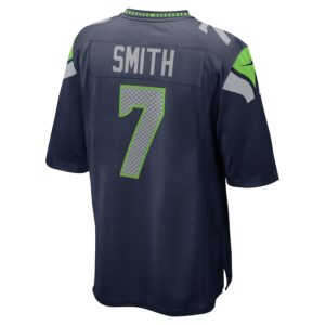 Geno Smith Seattle Seahawks Nike Game Jersey - College Navy photo 3 Jersey4u