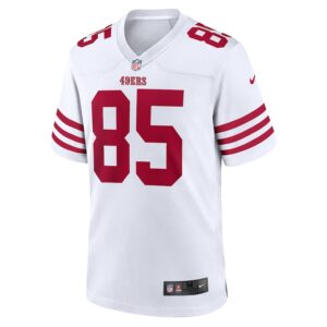 George Kittle San Francisco 49ers Nike Team Game Jersey - White photo 2 Jersey4u