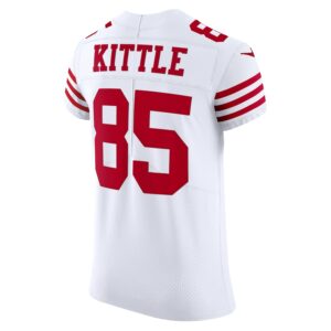 George Kittle San Francisco 49ers Nike Vapor Elite Jersey - White photo 3 Jersey4u