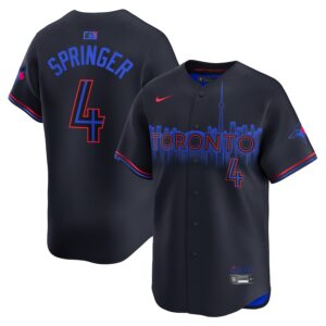 George Springer Toronto Blue Jays Nike 2024 City Connect Limited Player Jersey - Black photo 1 Jersey4u