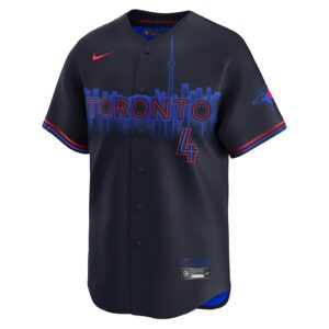 George Springer Toronto Blue Jays Nike 2024 City Connect Limited Player Jersey - Black photo 2 Jersey4u
