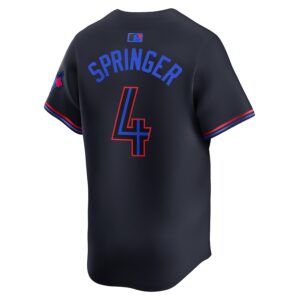 George Springer Toronto Blue Jays Nike 2024 City Connect Limited Player Jersey - Black photo 3 Jersey4u