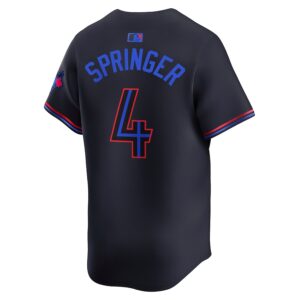 George Springer Toronto Blue Jays Nike City Connect Limited Jersey - Blue photo 3 Jersey4u