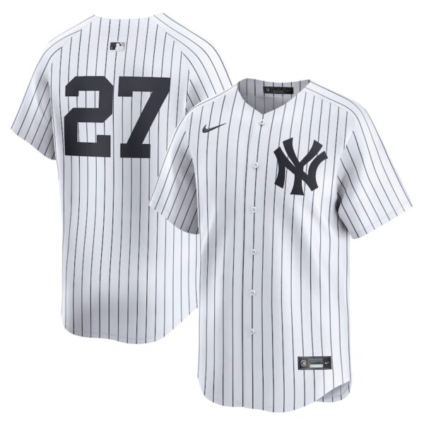 Giancarlo Stanton New York Yankees Nike Home Limited Player Jersey – White photo 1 Jersey4u