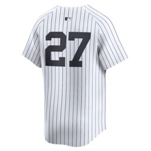 Giancarlo Stanton New York Yankees Nike Home Limited Player Jersey – White photo 3 Jersey4u