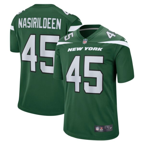 Hamsah Nasirildeen New York Jets Nike Game Jersey - Gotham Green photo 1 Jersey4u
