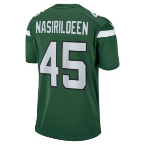 Hamsah Nasirildeen New York Jets Nike Game Jersey - Gotham Green photo 3 Jersey4u