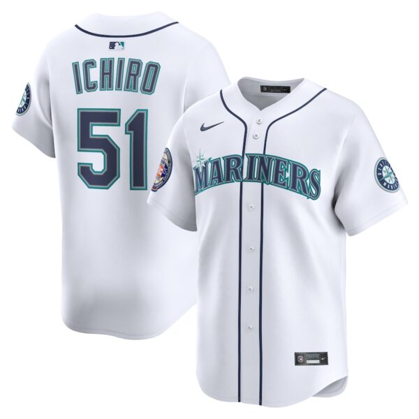 Ichiro Suzuki Seattle Mariners Nike 2025 National Baseball Hall of Fame Nike Home Limited Player Jersey - White photo 1 Jersey4u