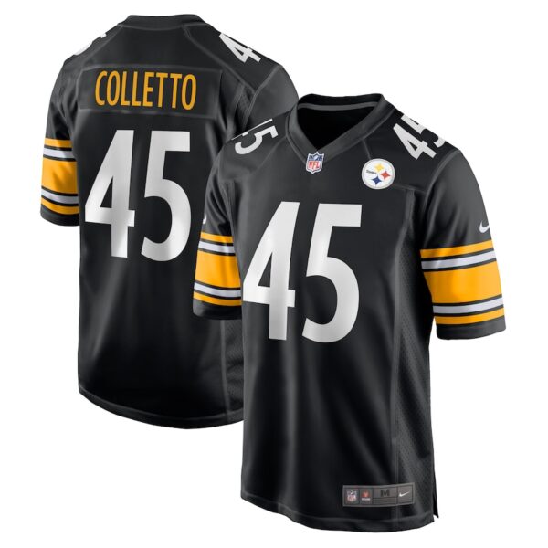 Jack Colletto Pittsburgh Steelers Nike  Game Jersey -  Black photo 1 Jersey4u