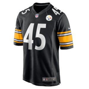 Jack Colletto Pittsburgh Steelers Nike  Game Jersey -  Black photo 2 Jersey4u