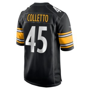 Jack Colletto Pittsburgh Steelers Nike  Game Jersey -  Black photo 3 Jersey4u