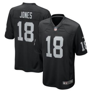 Jack Jones Las Vegas Raiders Nike Team Game Jersey -  Black photo 1 Jersey4u