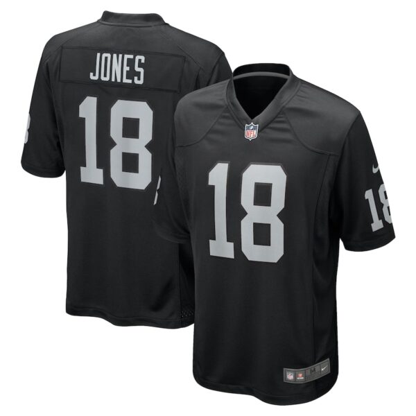 Jack Jones Las Vegas Raiders Nike Team Game Jersey -  Black photo 1 Jersey4u