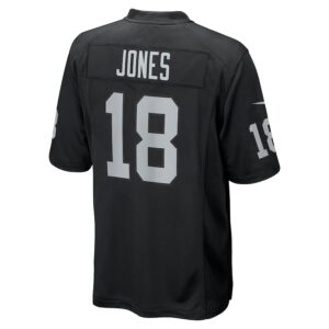 Jack Jones Las Vegas Raiders Nike Team Game Jersey -  Black photo 3 Jersey4u
