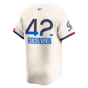 Jackie Robinson Los Angeles Dodgers Nike 2024 City Connect Limited Player Jersey - Cream photo 3 Jersey4u