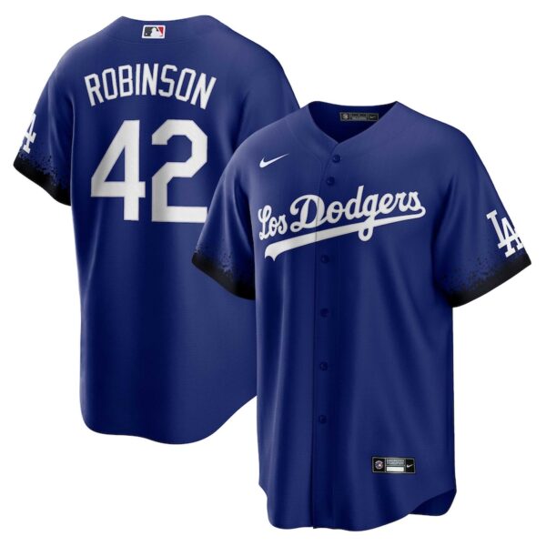 Jackie Robinson Los Angeles Dodgers Nike City Connect Jersey4u Player Jersey - Royal photo 1 Jersey4u
