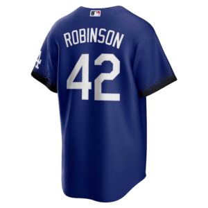 Jackie Robinson Los Angeles Dodgers Nike City Connect Jersey4u Player Jersey - Royal photo 3 Jersey4u
