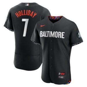 Jackson Holliday Baltimore Orioles Nike City Connect Authentic Player Jersey - Black photo 1 Jersey4u