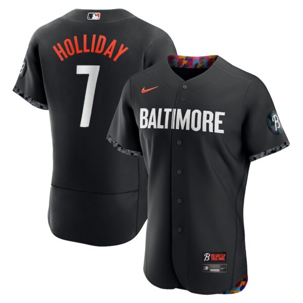Jackson Holliday Baltimore Orioles Nike City Connect Authentic Player Jersey - Black photo 1 Jersey4u