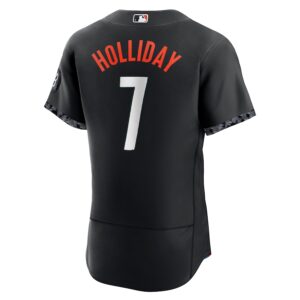 Jackson Holliday Baltimore Orioles Nike City Connect Authentic Player Jersey - Black photo 3 Jersey4u