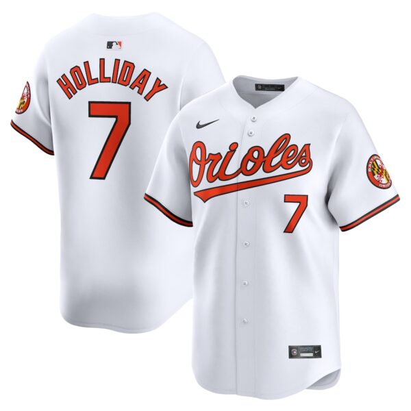 Jackson Holliday Baltimore Orioles Nike Home Limited Player Jersey - White photo 1 Jersey4u