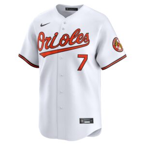 Jackson Holliday Baltimore Orioles Nike Home Limited Player Jersey - White photo 2 Jersey4u