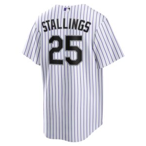 Jacob Stallings Colorado Rockies Nike Home Jersey4u Jersey - White photo 3 Jersey4u