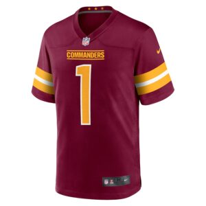 Jahan Dotson Washington Commanders Nike Player Game Jersey - Burgundy photo 2 Jersey4u