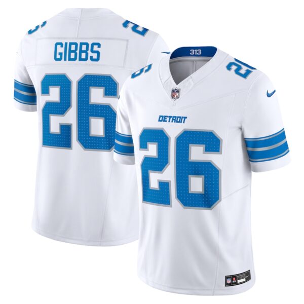 Jahmyr Gibbs Detroit Lions Nike Vapor F.U.S.E. Limited Jersey - White photo 1 Jersey4u