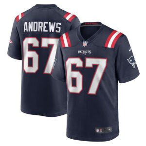 Jake Andrews New England Patriots Nike Team Game Jersey -  Navy photo 1 Jersey4u
