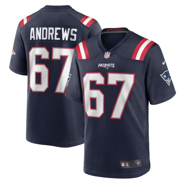 Jake Andrews New England Patriots Nike Team Game Jersey -  Navy photo 1 Jersey4u