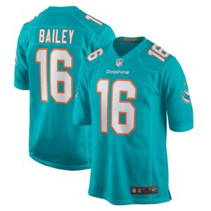 Jake Bailey Miami Dolphins Nike Game Player Jersey - Aqua photo 1 Jersey4u