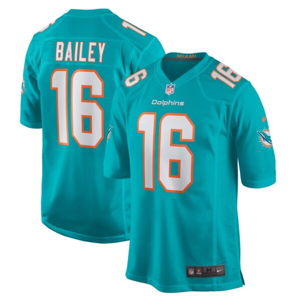 Jake Bailey Miami Dolphins Nike Game Player Jersey - Aqua photo 1 Jersey4u
