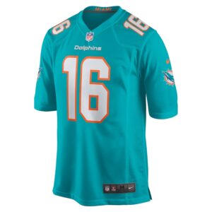 Jake Bailey Miami Dolphins Nike Game Player Jersey - Aqua photo 2 Jersey4u