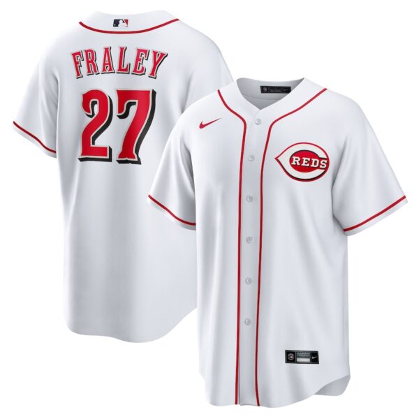 Jake Fraley Cincinnati Reds Nike Home Jersey4u Jersey - White photo 1 Jersey4u