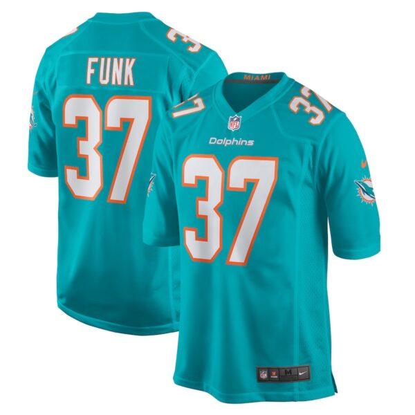 Jake Funk Miami Dolphins Nike  Game Jersey -  Aqua photo 1 Jersey4u