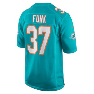 Jake Funk Miami Dolphins Nike  Game Jersey -  Aqua photo 3 Jersey4u