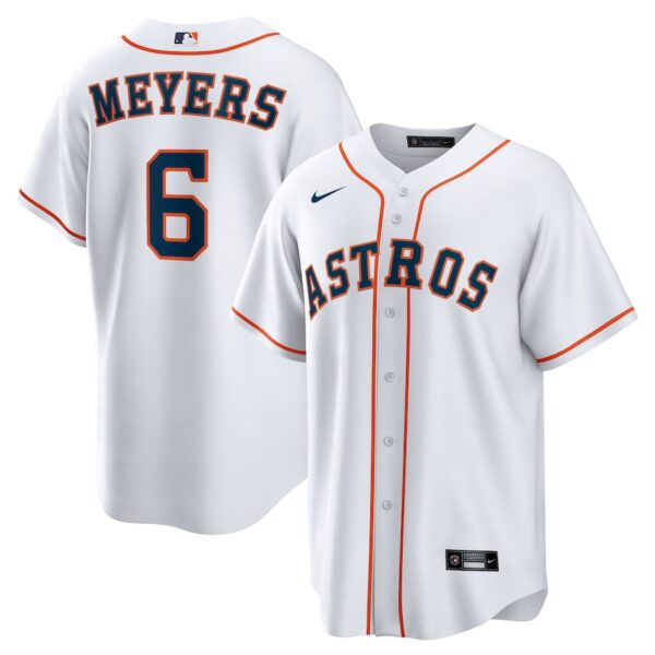 Jake Meyers Houston Astros Nike Home Jersey4u Jersey - White photo 1 Jersey4u