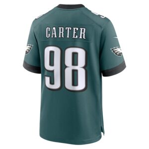 Jalen Carter Philadelphia Eagles Nike Super Bowl LIX Game Player Jersey - Midnight Green photo 3 Jersey4u
